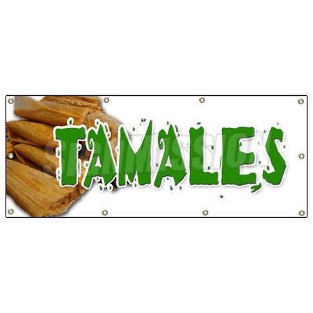 Signmission TAMALES BANNER SIGN mexican dough corn latin comfort food meat cheese B-96 Tamales